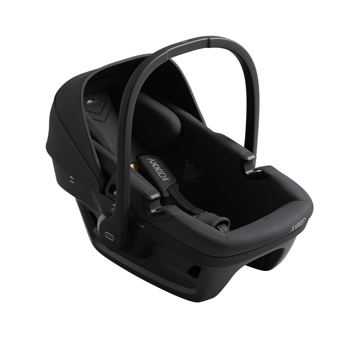 Axkid Zero Pro Infant Car Seat - Coastal Storm Black