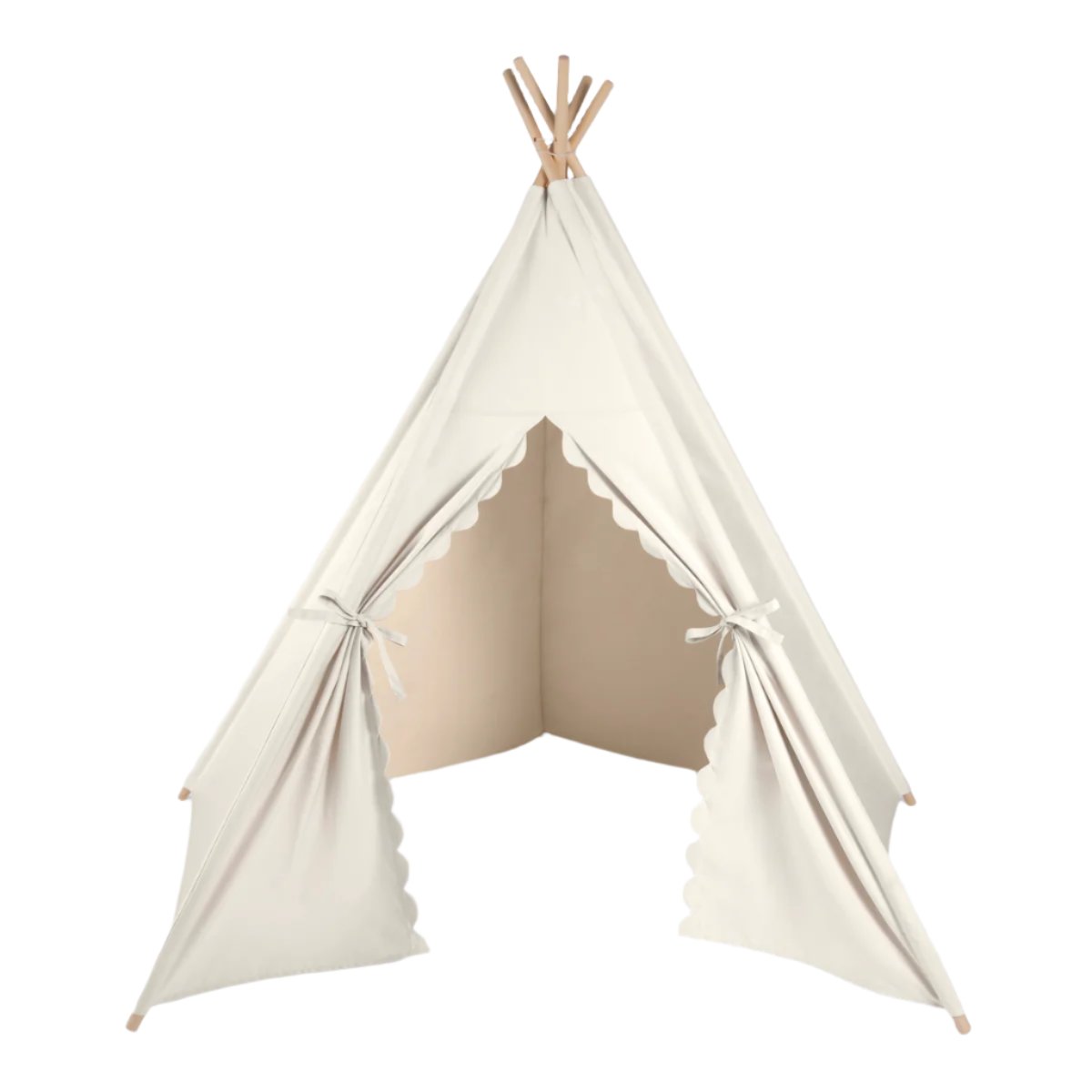 The Little Green Sheep Children's Teepee Play Tent - Linen