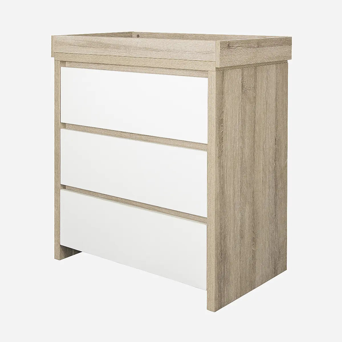 Tutti Bambini Modena 2 Piece Nursery Furniture Set with Cot Bed & Dresser - White & Oak