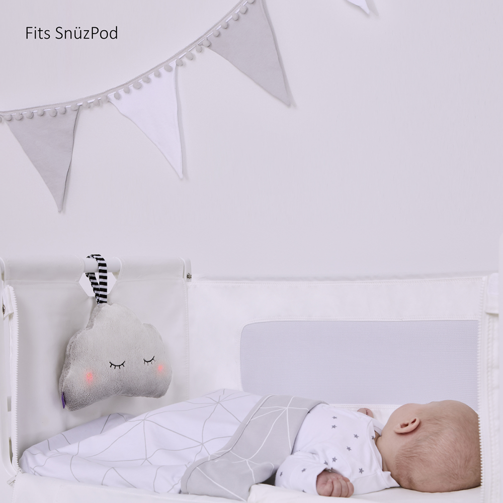 SnuzCloud 3-in-1 Baby Sleep Aid & Night Light - Grey