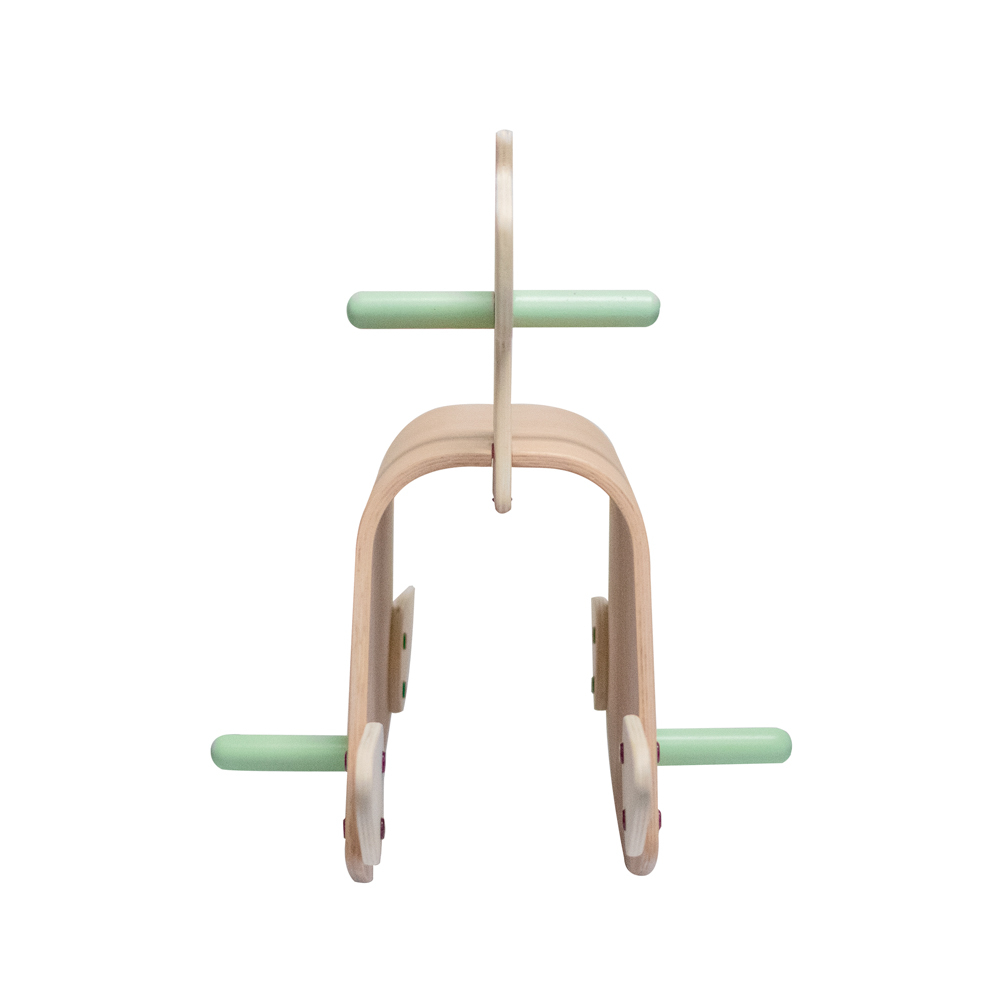 MamaToyz Pinto Wooden Rocking Horse