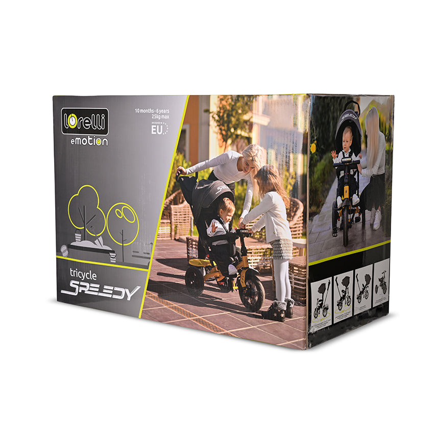 Lorelli 4-in-1 Speedy Air Children’s Trike - Black
