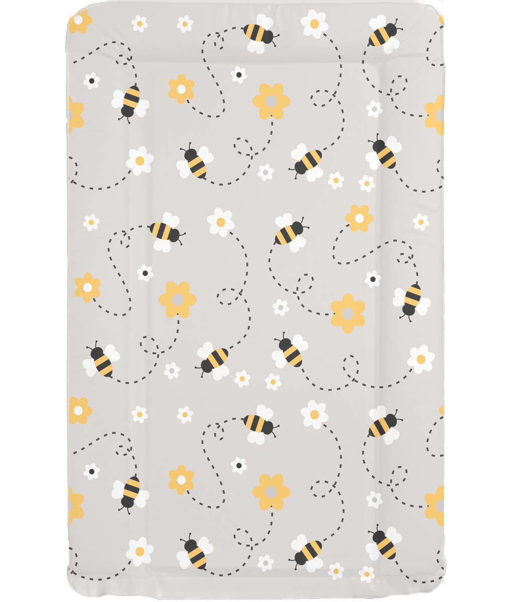 Callowesse Soft Foam Baby Changing Mat - Grey Bee
