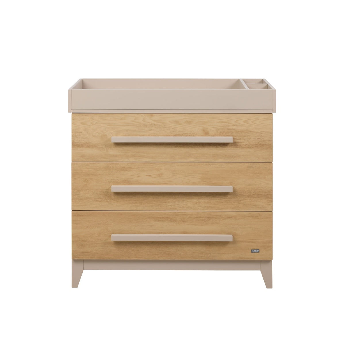 Tutti Bambini Hallee Dresser / Chest Changer - Golden Oak & Mushroom