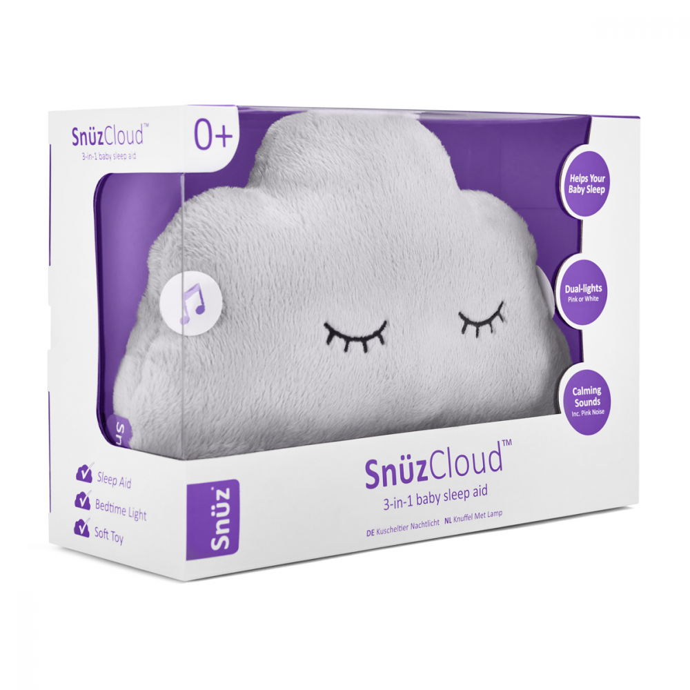 SnuzCloud 3-in-1 Baby Sleep Aid & Night Light - Grey