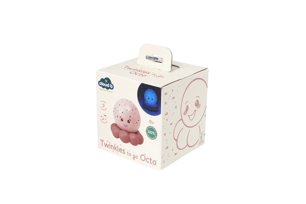 Cloud B Twinkles to Go Octo Nightlight Projector - Soft Pink