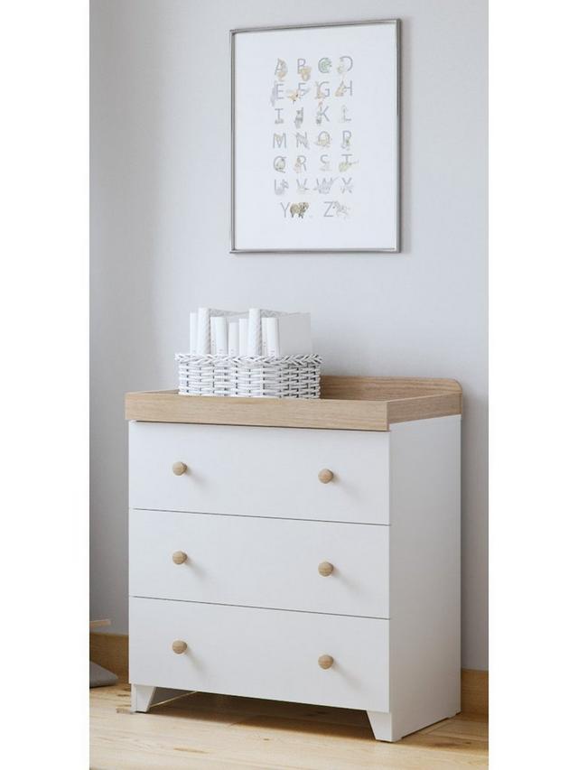 Little Acorns Classic Dresser - White & Oak