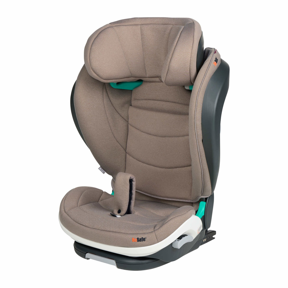 BeSafe Flex FIX 2 High Back Booster - Dark Sand Soft Breeze
