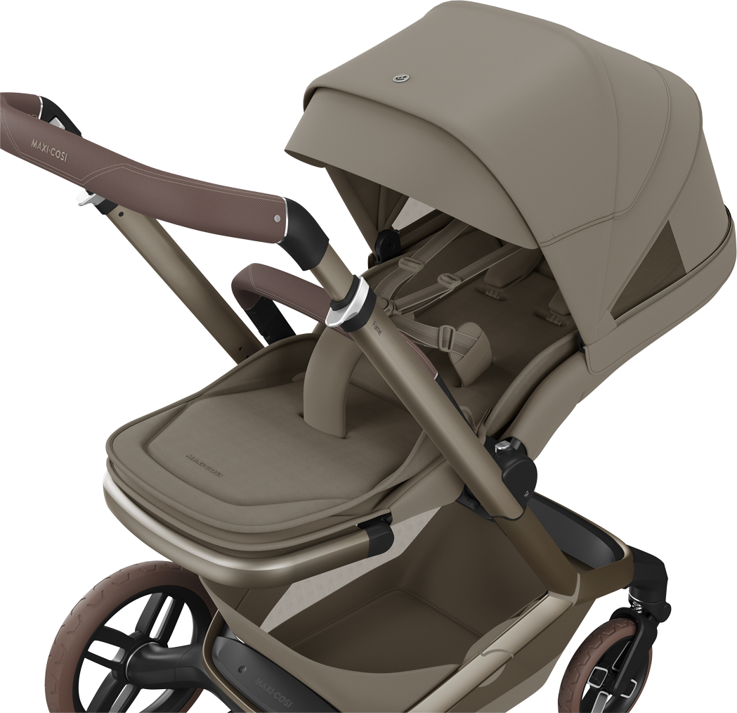 Maxi-Cosi Fame 2026 Premium Travel System with Pebble Slide Pro and Slide Pro Base - Oak Truffle