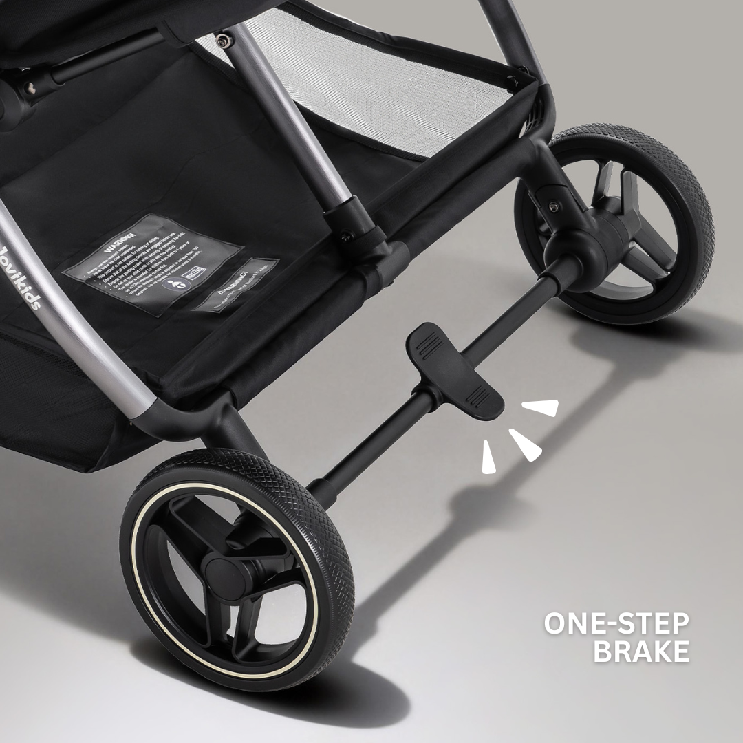 Jovikids Ayla Double Pushchair - Urban Black