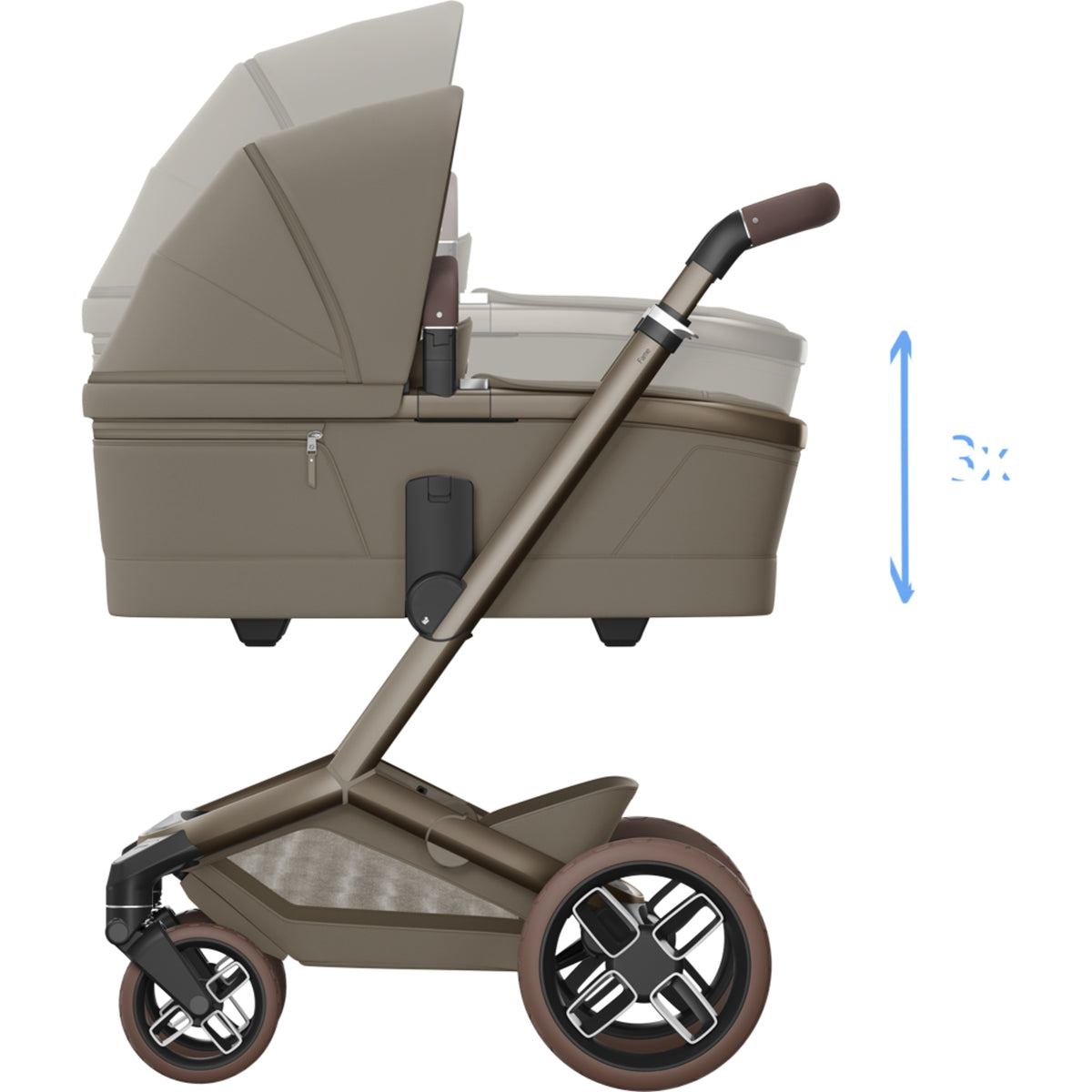 Maxi-Cosi Fame 2026 Premium Travel System with Pebble Slide Pro and Slide Pro Base - Oak Truffle