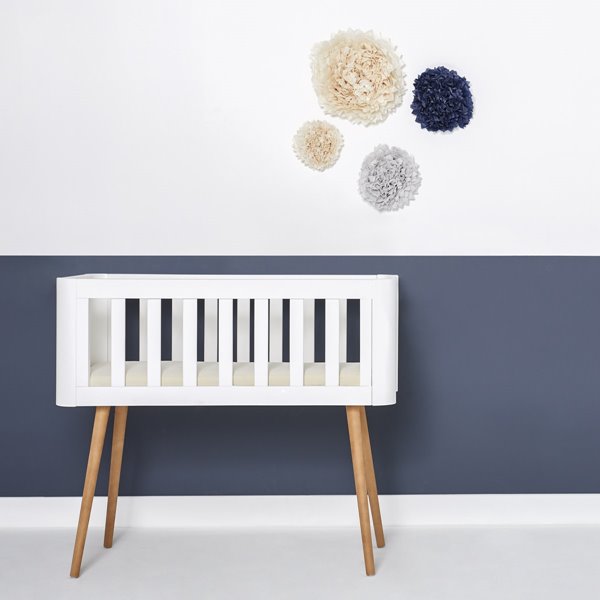 Little Green Sheep Organic Crib Fitted Sheet 35x80cm - Linen