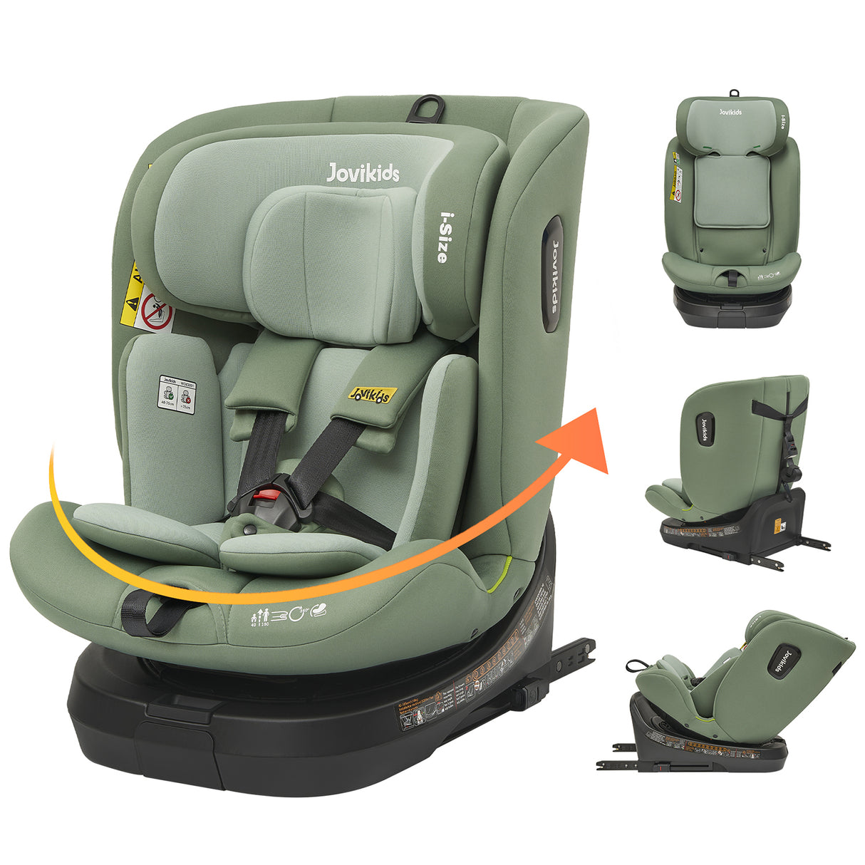 Jovikids Ranger TT Rotating Car Seat - Green