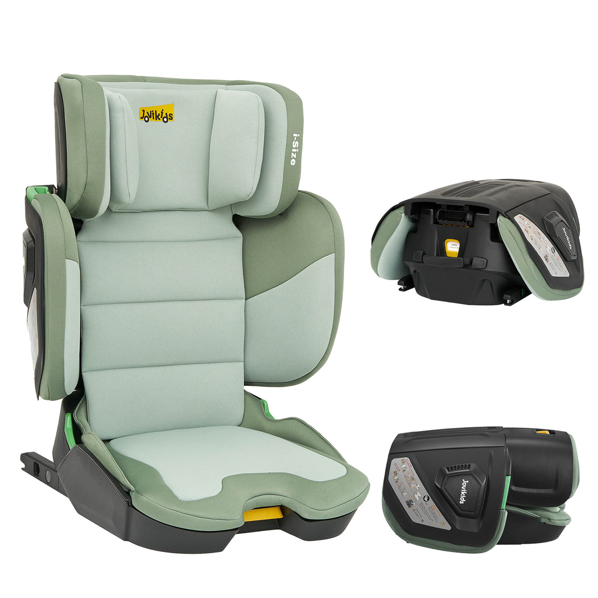 Jovikids Rober Foldable High Back Booster - Green