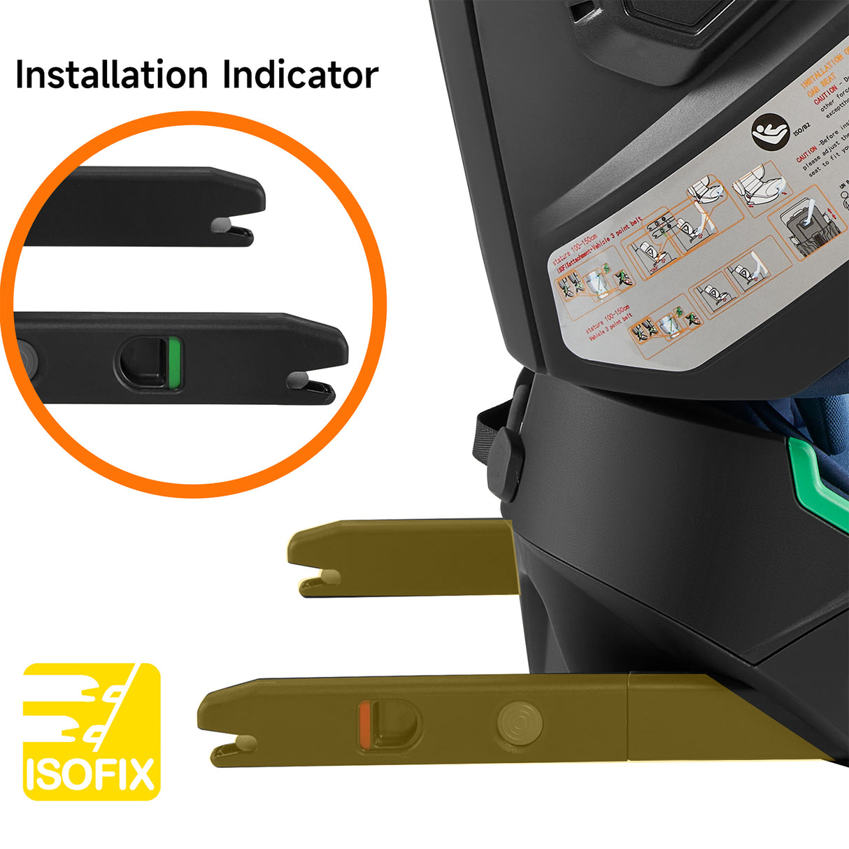 Jovikids Rober Foldable High Back Booster - Blue