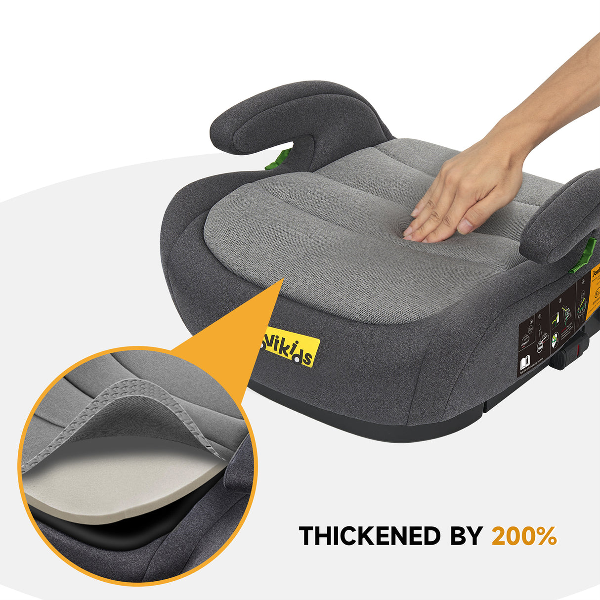 Jovikids Ohho Booster Seat - Grey