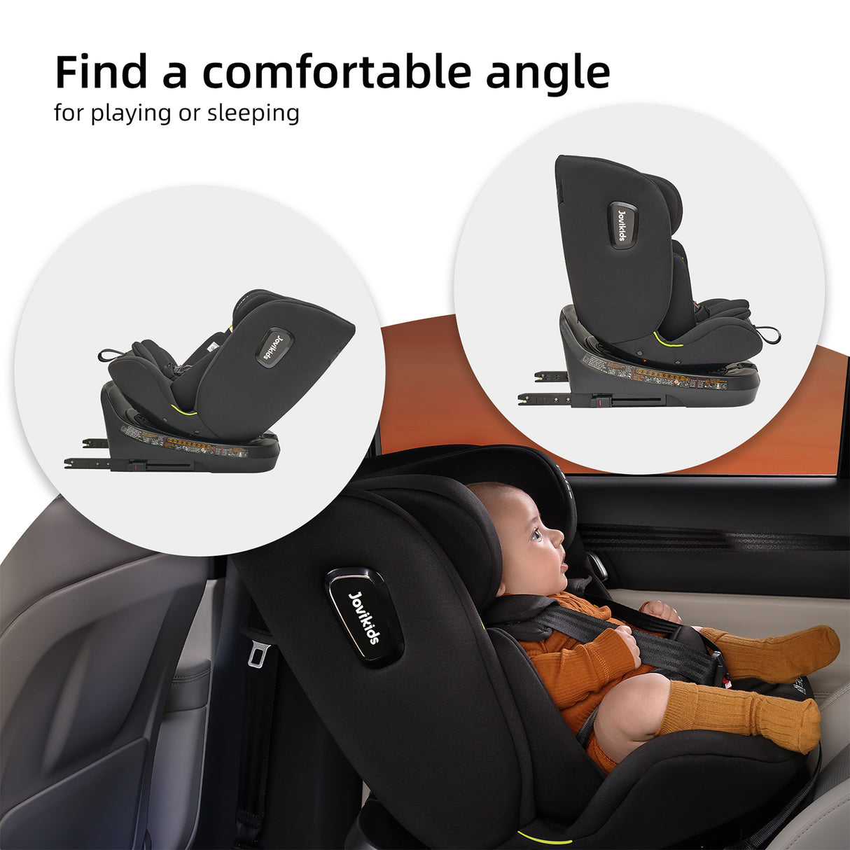 Jovikids Ranger TT Rotating Car Seat - Black