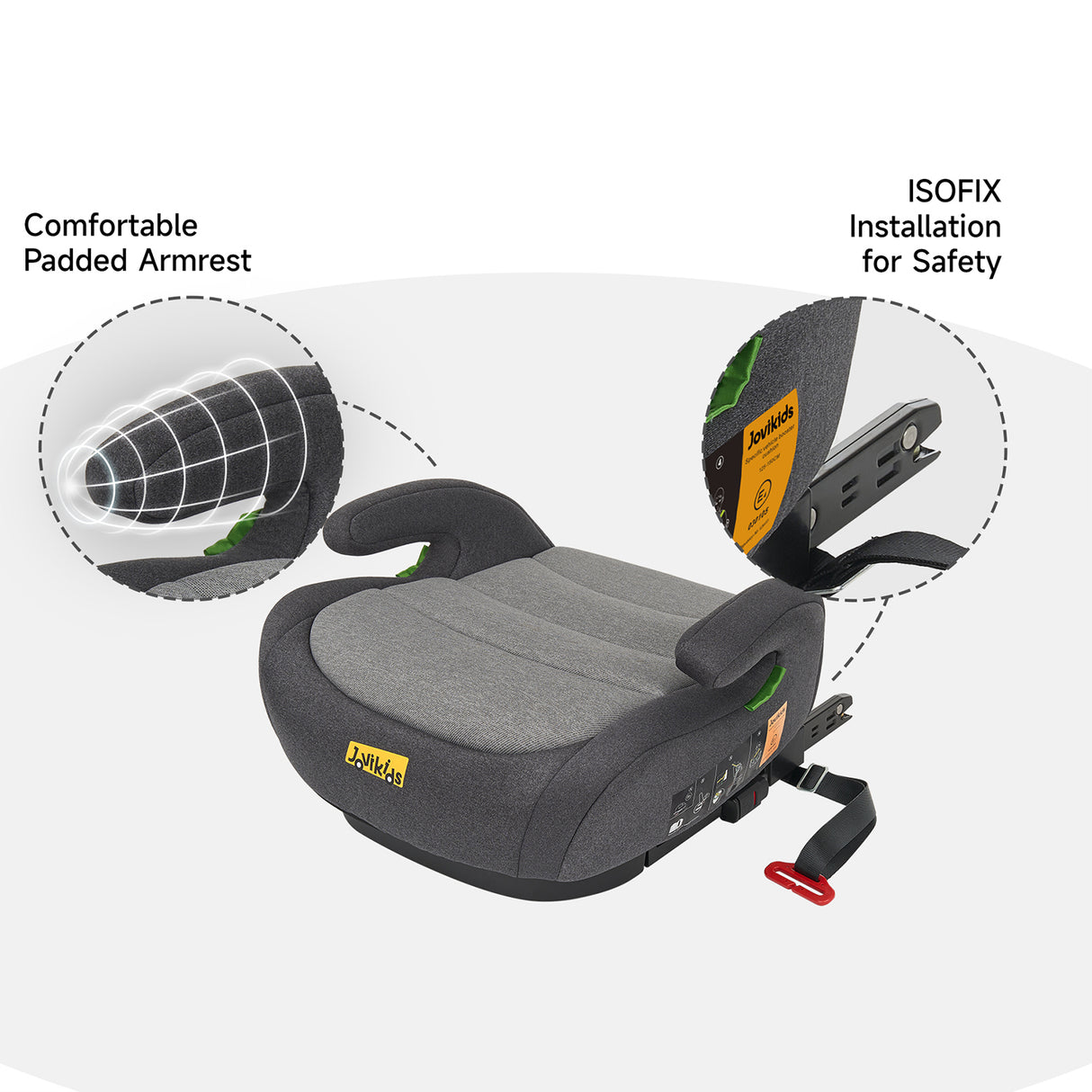 Jovikids Ohho Booster Seat - Grey