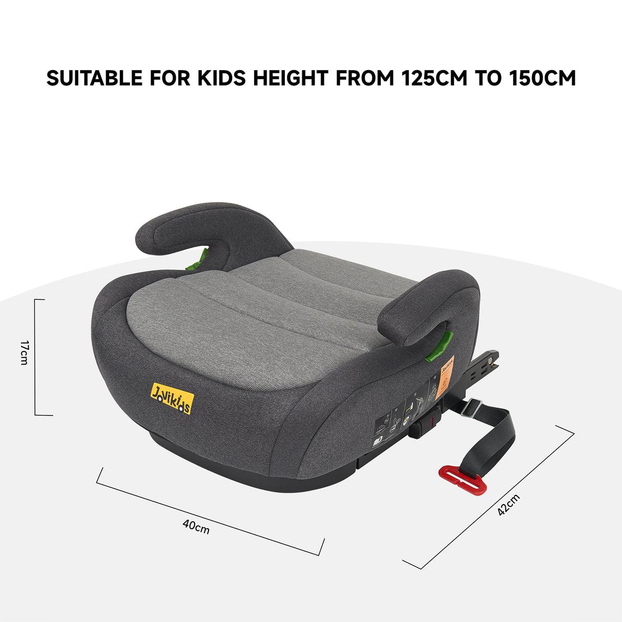 Jovikids Ohho Booster Seat - Grey
