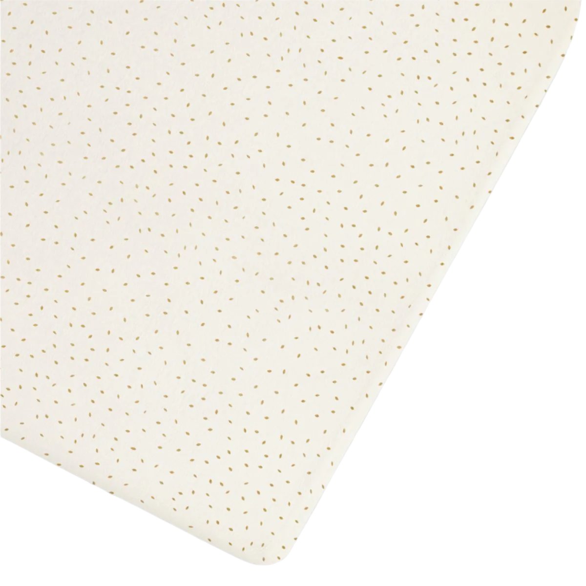 Little Green Sheep Organic Cot & Cot Bed Fitted Sheet - Linen Rice