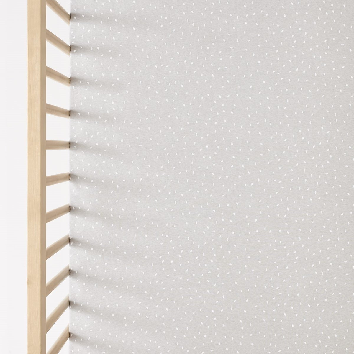 Little Green Sheep Organic Cot & Cot Bed Fitted Sheet - Dove Rice