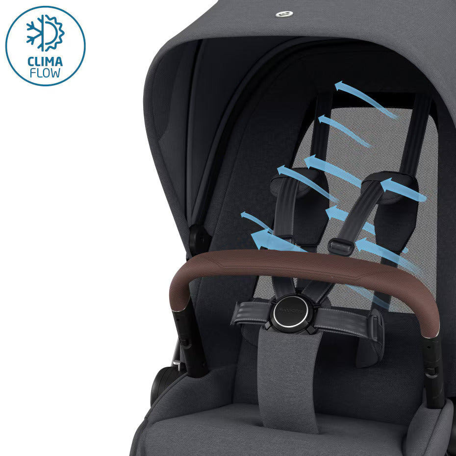 Maxi-Cosi Fame 2026 Premium Travel System with Pebble Slide Pro and Slide Pro Base - Moon Graphite
