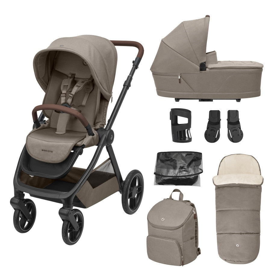 Maxi Cosi Oxford Essential Bundle with Accessories - Twillic Truffle