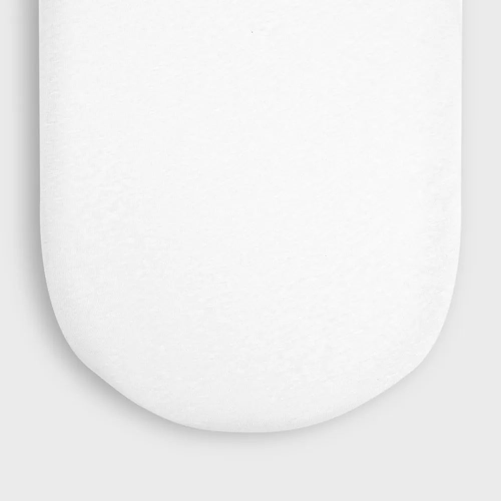 Little Green Sheep Organic Cotton Moses Basket Fitted Sheet 30x70cm - Jersey White