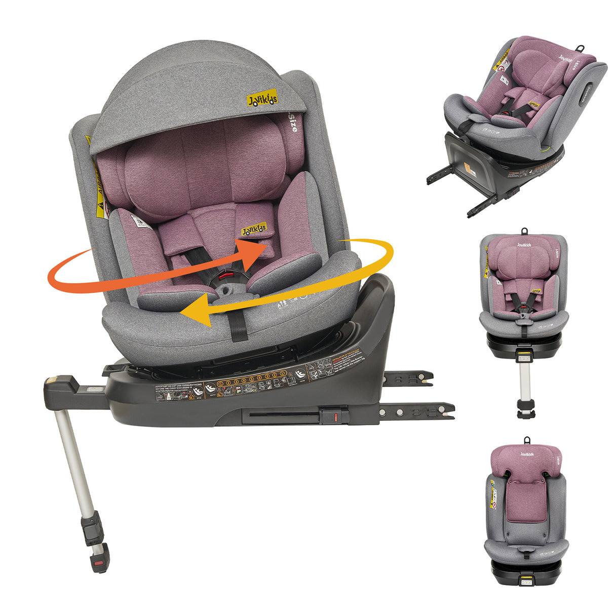 Jovikids Ranger Rotating Car Seat - Pink