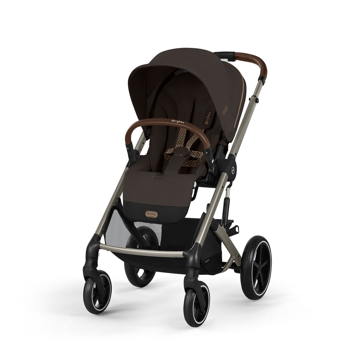 Cybex Balios S Lux Travel System with Cloud G & ISOFIX Base - Chocolate Brown