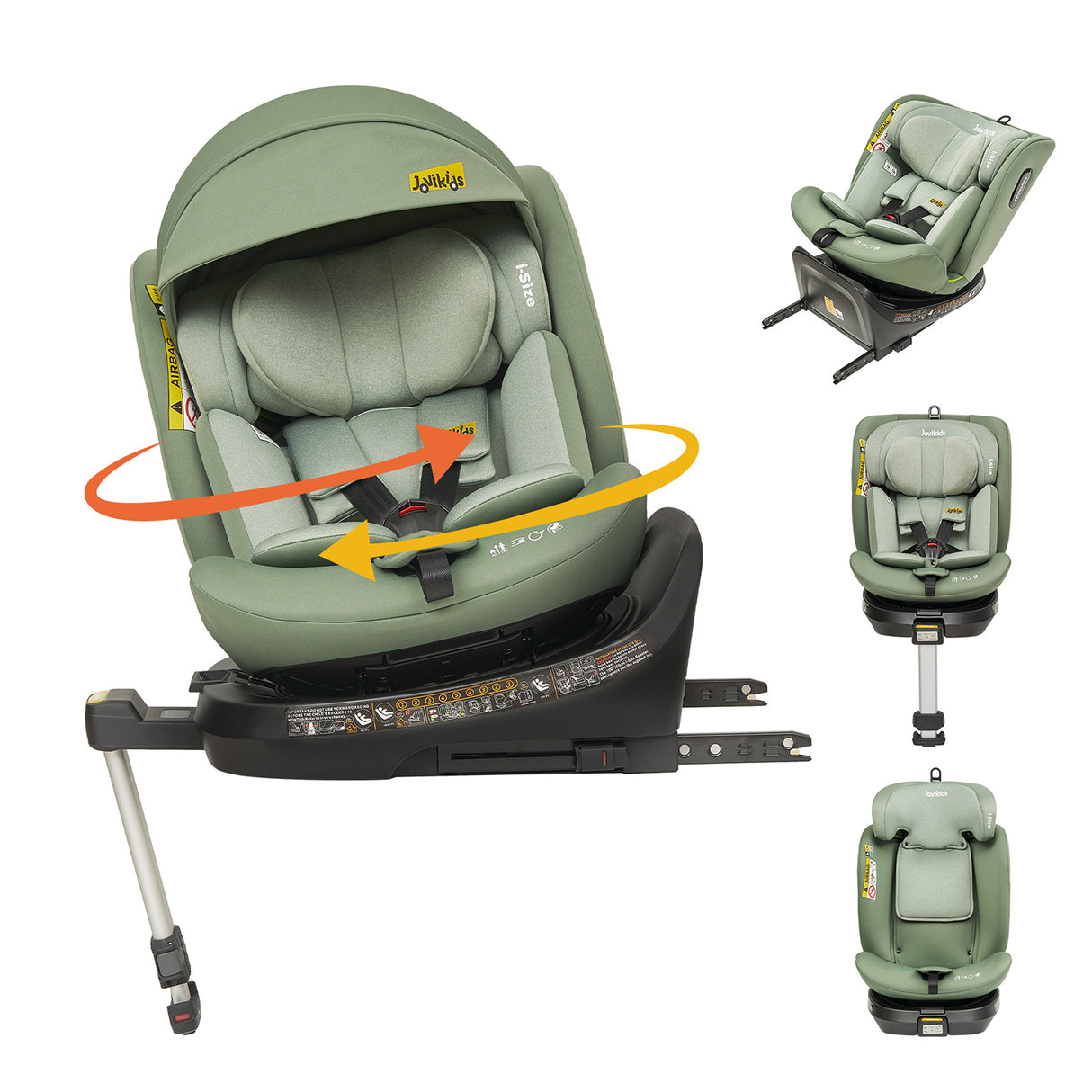 Jovikids Ranger Rotating Car Seat - Green