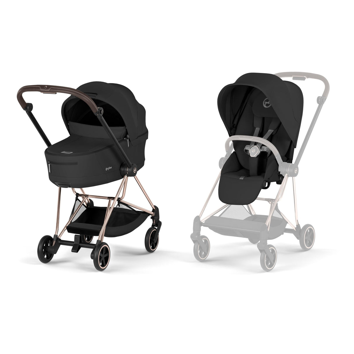Cybex Mios 2026 Ultimate Bundle with Cloud T and ISOFIX Base | Comfort Collection - Rose Gold/Sepia Black