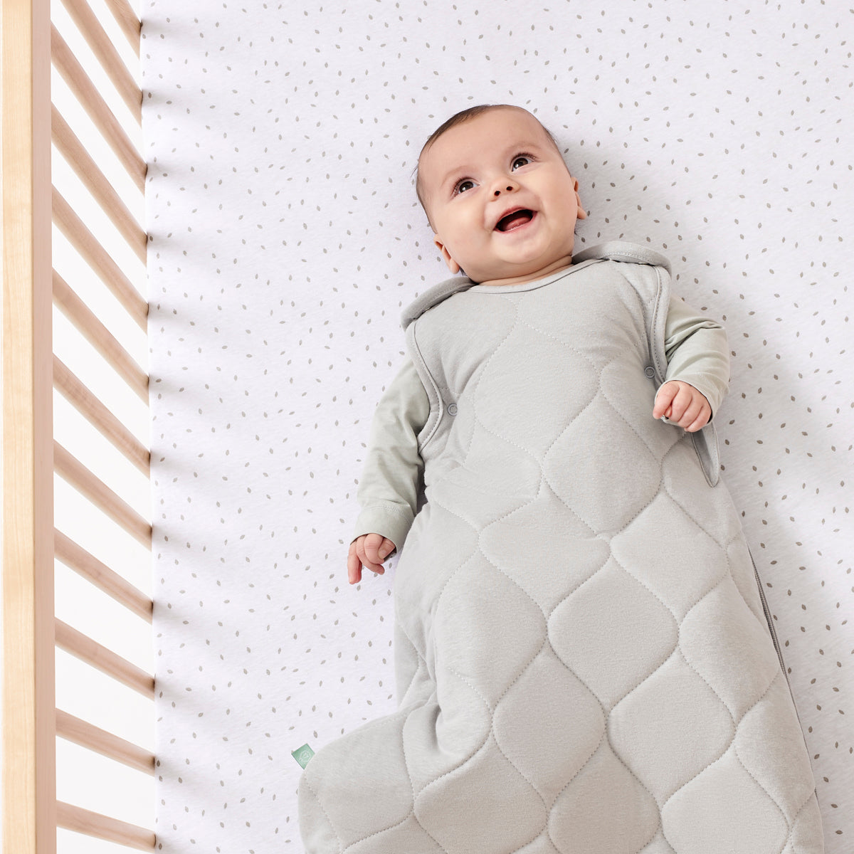 Little Green Sheep Organic Baby Sleeping Bag | 2.5 Tog | 0-6 Months - Dove