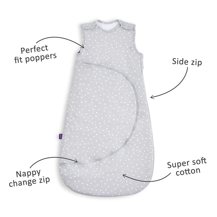 SnuzPouch Winter Sleeping Bag | 2.5 Tog | 6-18 Months – White Spots