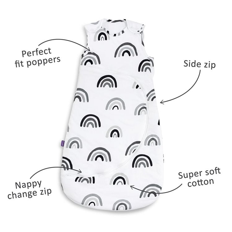 SnuzPouch Winter Sleeping Bag | 2.5 Tog | 0-6 Months – Mono Rainbow
