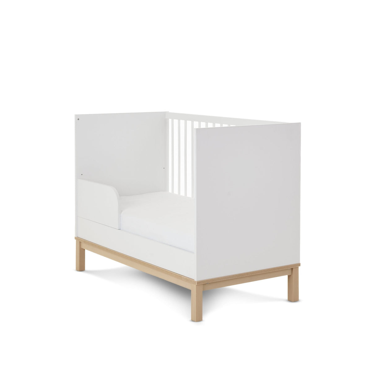 Obaby Astrid Mini 3 Piece Nursery Furniture Set with Mini Cot Bed & Dresser - White