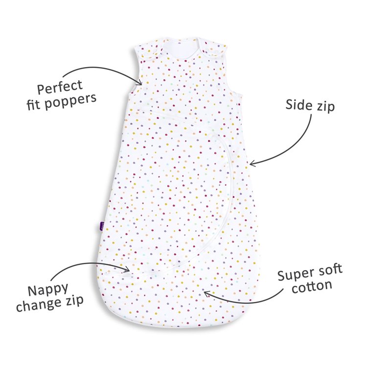 SnuzPouch Winter Sleeping Bag | 2.5 Tog | 0-6 Months – Colour Spots
