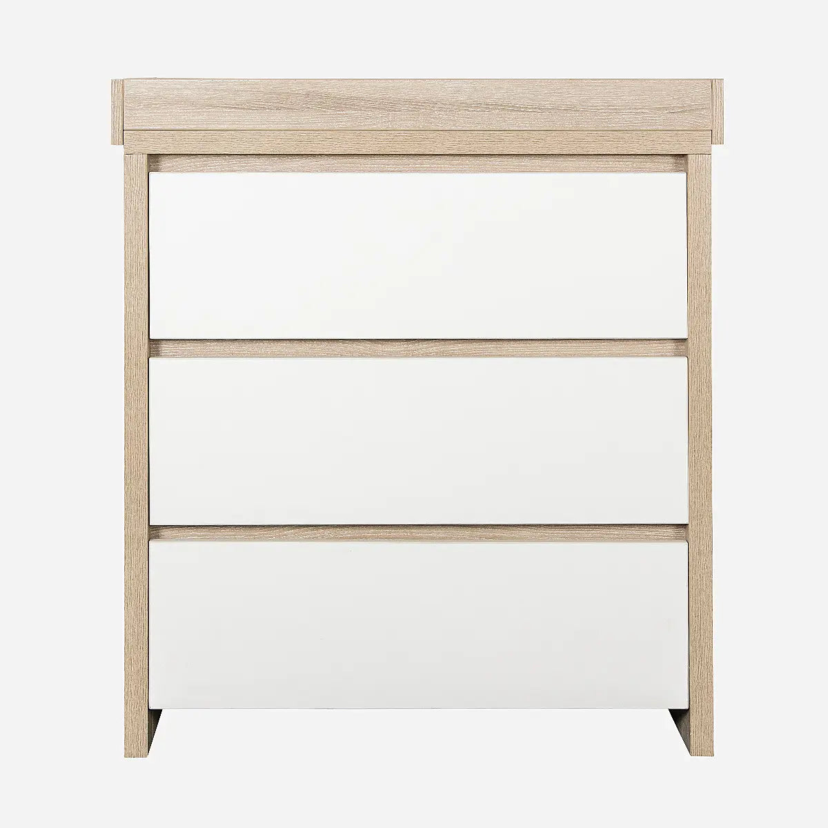 Tutti Bambini Modena 2 Piece Nursery Furniture Set with Cot Bed & Dresser - White & Oak