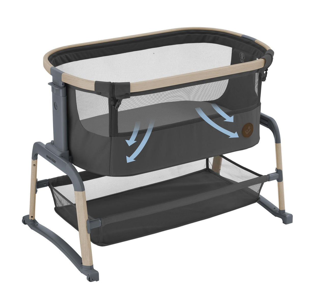 Maxi-Cosi Iora Air Co-Sleeper Crib - Beyond Graphite