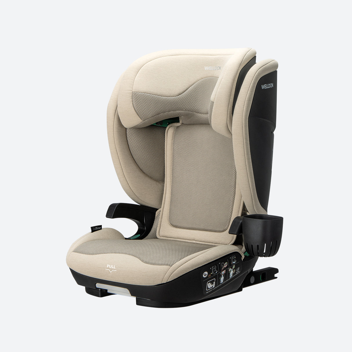 Welldon Cocoon Travel 2 High Back Booster - Sahara