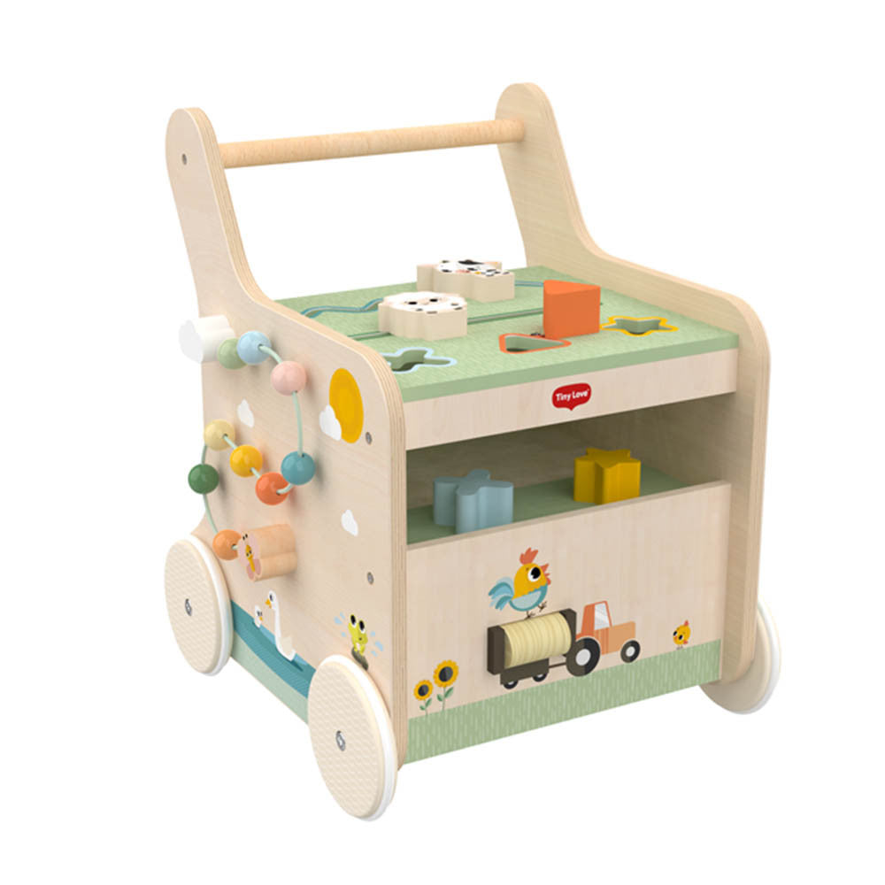 Tiny Love Farmers Funday Push & Play Wooden Walk Behind