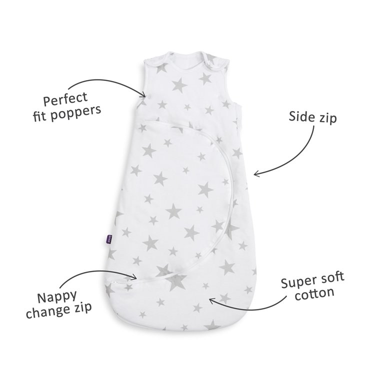 SnuzPouch Winter Sleeping Bag | 2.5 Tog | 6-18 Months – Grey Stars