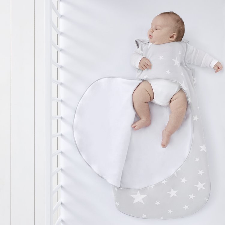 SnuzPouch Winter Sleeping Bag | 2.5 Tog | 0-6 Months – White Stars