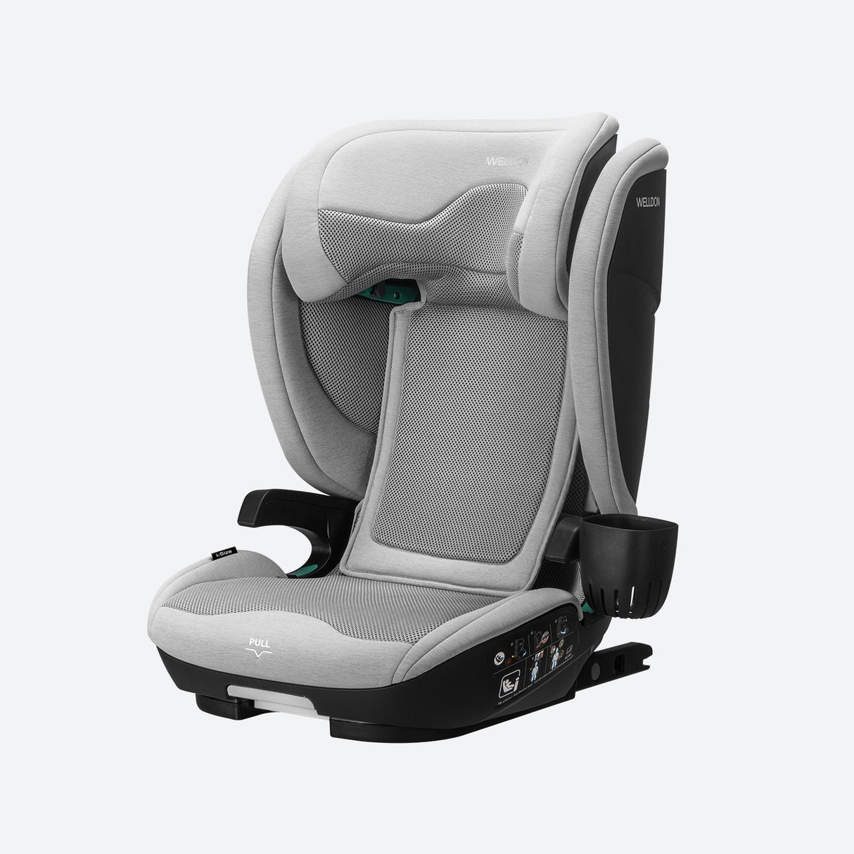 Welldon Cocoon Travel 2 High Back Booster - Moonstone