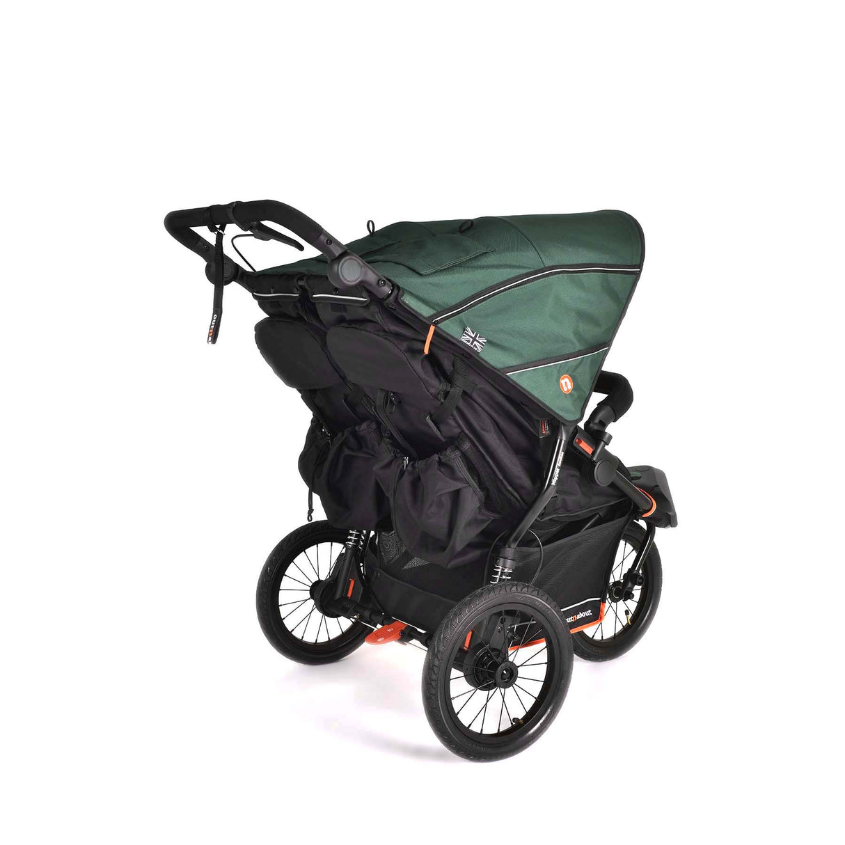 Out n About Nipper V6 Plus Double Pushchair - Sycamore Green