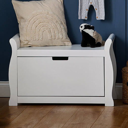 Obaby Stamford Toy Box - White - nursery