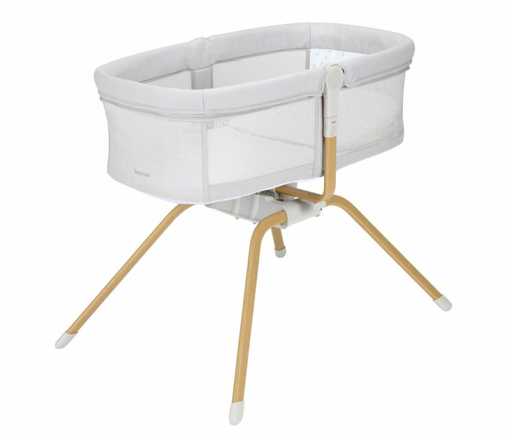 Babymore Air Motion Gliding Crib - Grey