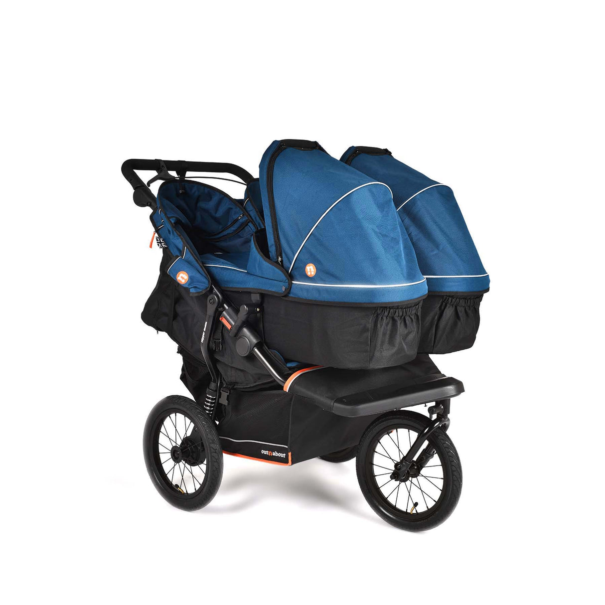Out n About Nipper V6 Plus Double Pushchair - Highland Blue