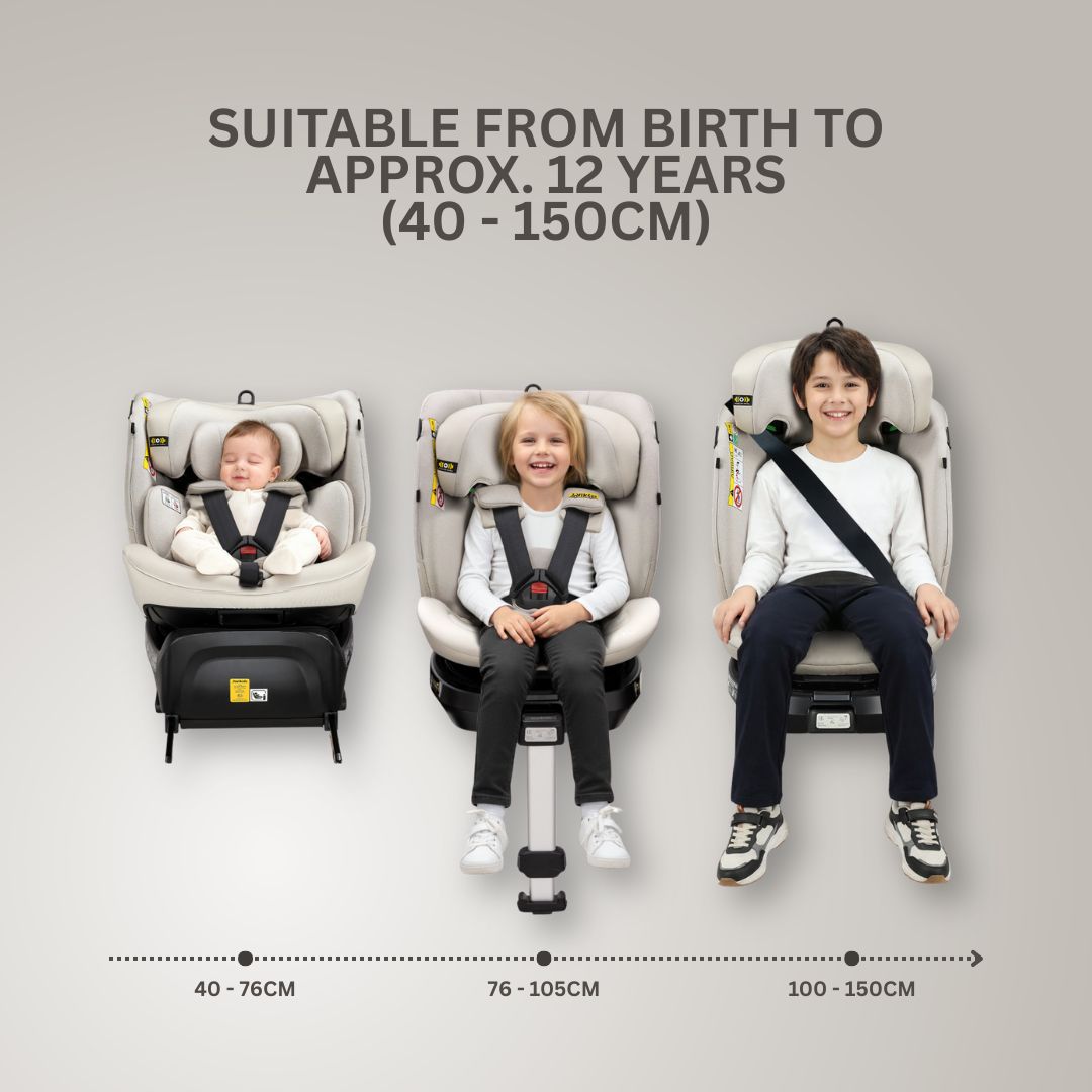 Jovikids Ranger 2 Rotating Car Seat - Milkstone