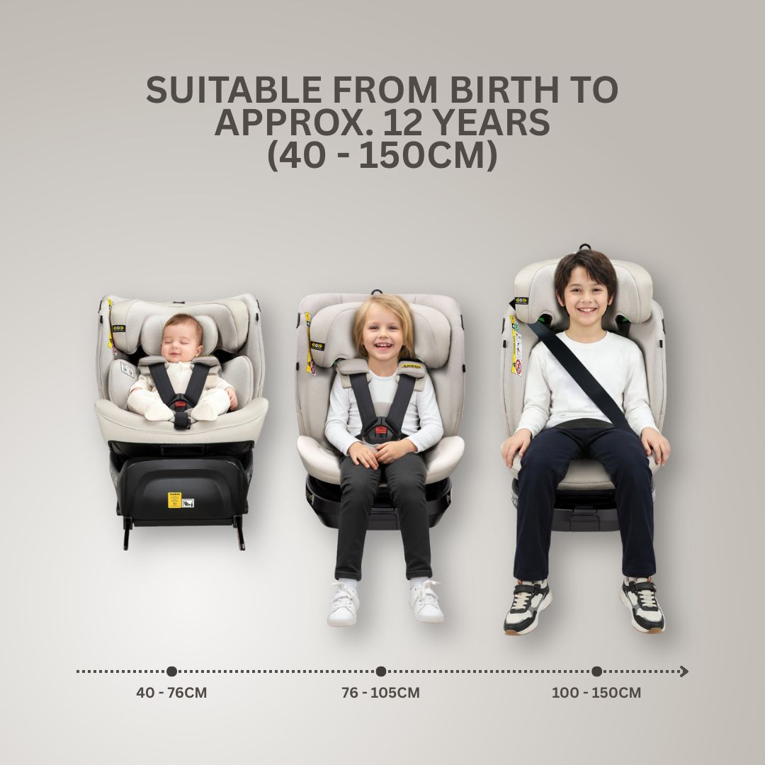 Jovikids Ranger TT Rotating Car Seat - Milkstone
